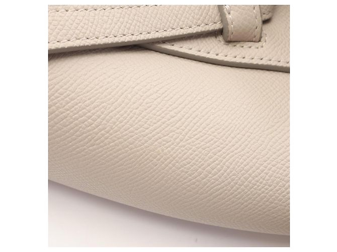 Céline Bolso de mano Celine Belt Bag Micro Castaño - vista 8