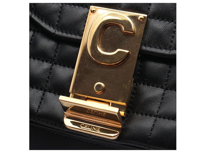 Céline Bolsa de Ombro Celine C Small Preto - vista 7