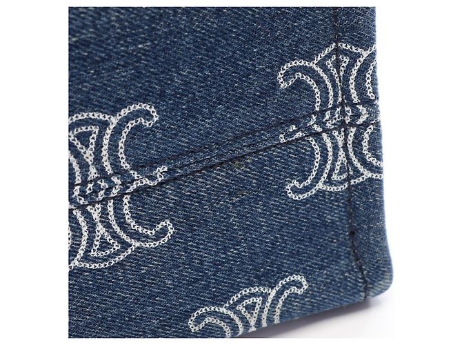 Céline Celine Small Cabas 2-Way Tote Bag Braun Marineblau - Ansicht 8