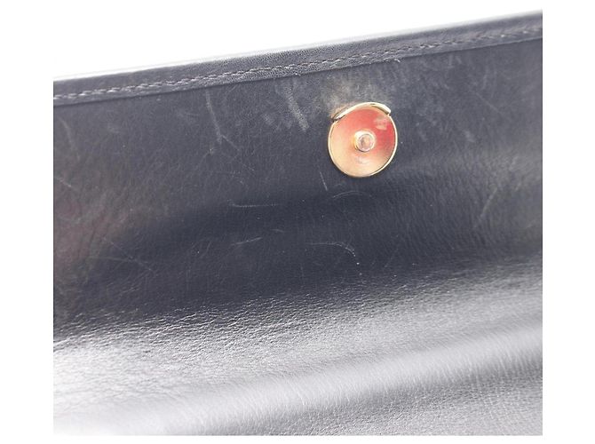 Céline Celine Gancini Handtasche aus schwarzem Leder - Ansicht 6