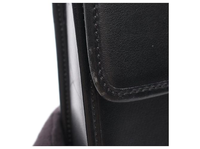 Céline Celine Gancini Handtasche aus schwarzem Leder - Ansicht 7