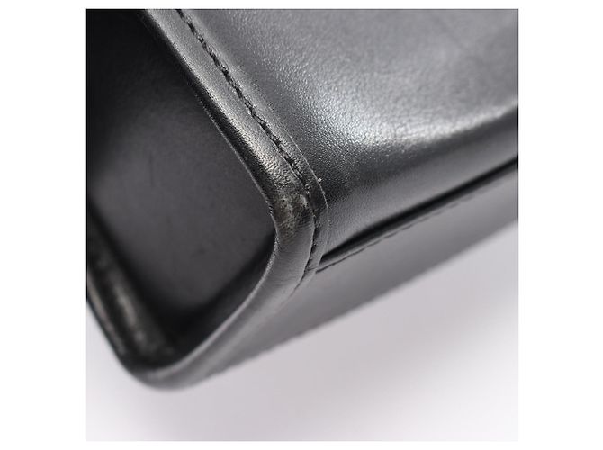 Céline Celine Gancini Handtasche aus schwarzem Leder - Ansicht 9