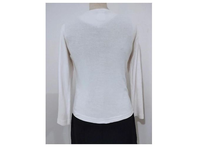 Top de algodón blanco Sonia Rykiel 'So Sonia' con strass - vista 11