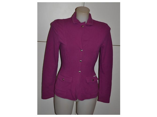Chaqueta slim de algodón morada Philosophy di Alberta Ferretti Púrpura - vista 2