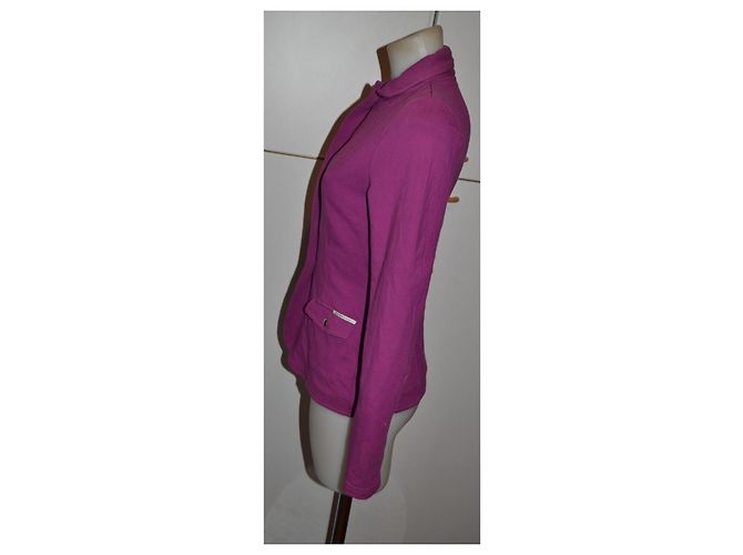 Chaqueta slim de algodón morada Philosophy di Alberta Ferretti Púrpura - vista 3