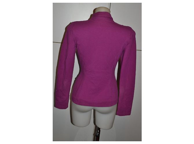 Chaqueta slim de algodón morada Philosophy di Alberta Ferretti Púrpura - vista 4