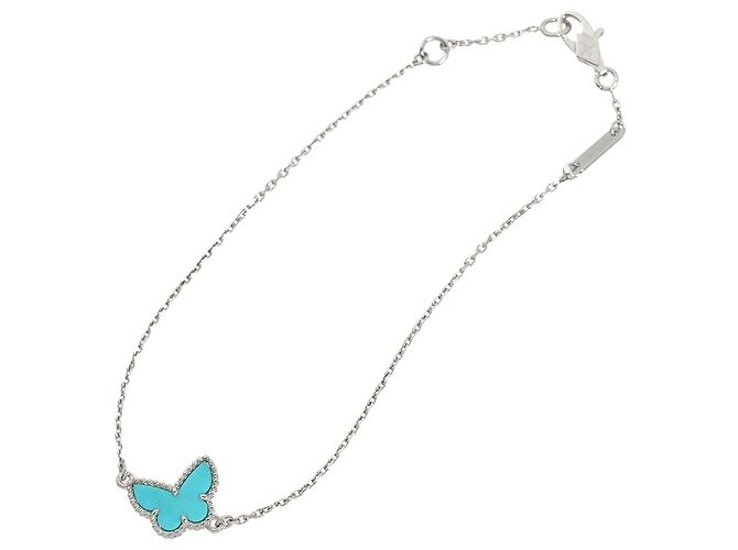 Bracciale con charm Van Cleef & Arpels Sweet Alhambra Papillon Turquoise - vista 2