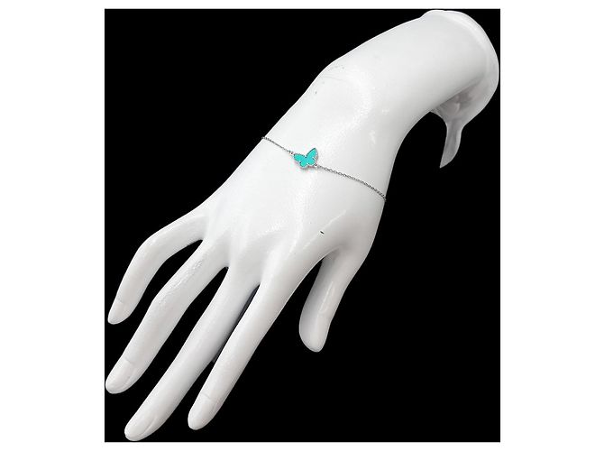 Bracciale con charm Van Cleef & Arpels Sweet Alhambra Papillon Turquoise - vista 6