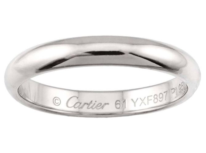 Cartier 1895 Classic Platinum Band Ring - view 2