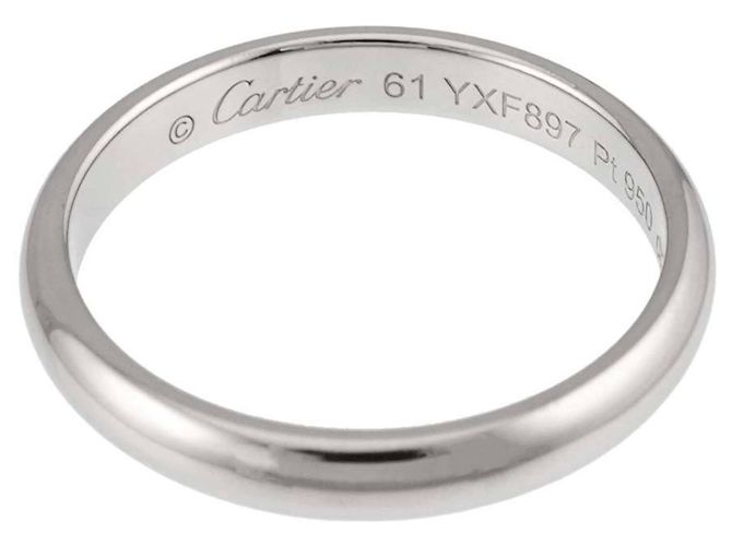 Cartier 1895 Classic Platinum Band Ring - view 3