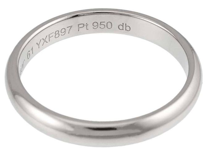 Cartier 1895 Classic Platinum Band Ring - view 4