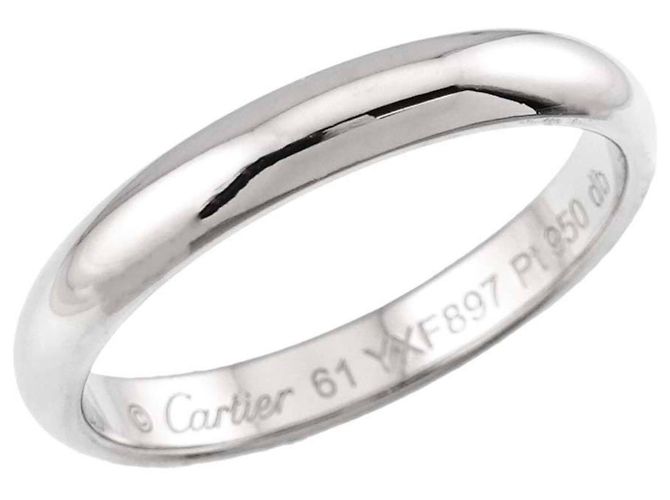 Cartier 1895 Classic Platinum Band Ring - view 5