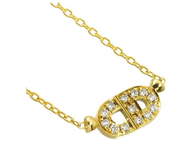 Collana Christian Dior in oro giallo 18K e diamanti - vista 3