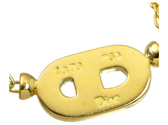 Collana Christian Dior in oro giallo 18K e diamanti - vista 4