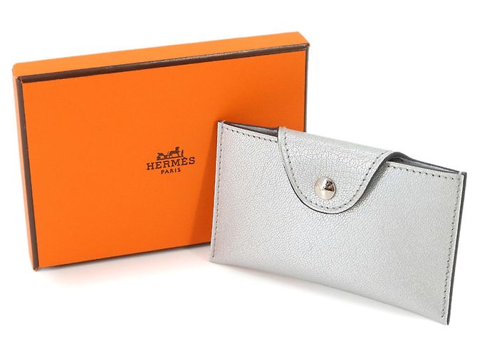Hermès Portacarte Hermes Iliade Argento - vista 2