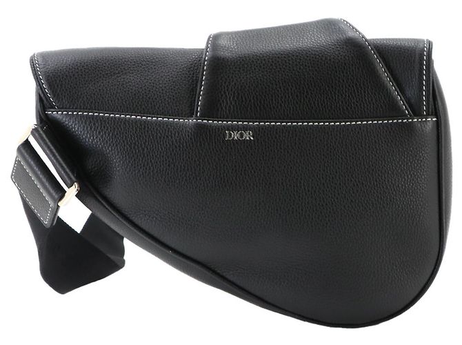 Borsa Saddle Christian Dior x Stussy Nero - vista 2