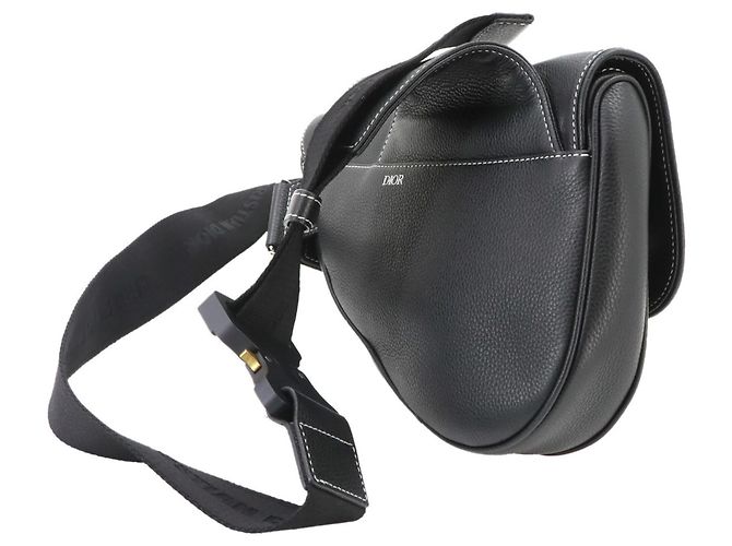 Borsa Saddle Christian Dior x Stussy Nero - vista 3