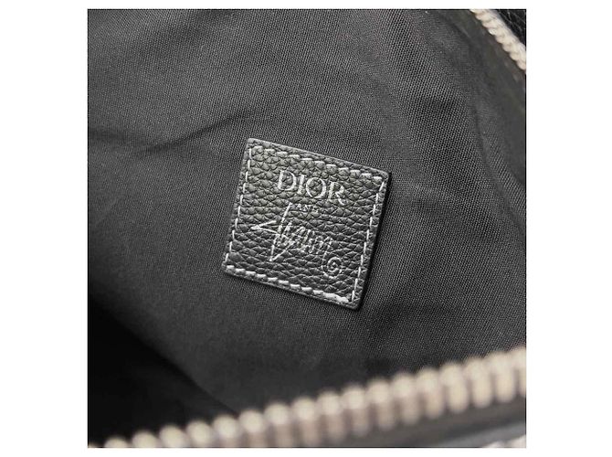 Borsa Saddle Christian Dior x Stussy Nero - vista 8
