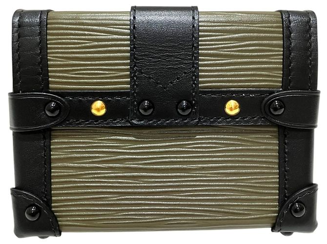Louis Vuitton Portefeuille Trunk Mini Shoulder Bag Negro Caqui - vista 2
