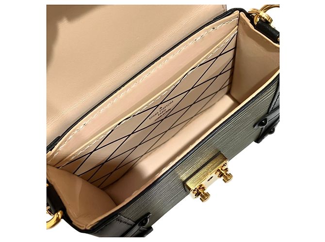 Louis Vuitton Portefeuille Trunk Mini Shoulder Bag Negro Caqui - vista 5