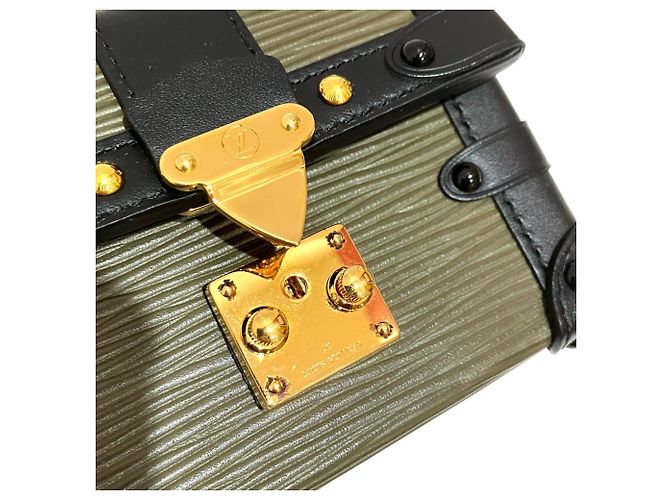 Louis Vuitton Portefeuille Trunk Mini Shoulder Bag Negro Caqui - vista 7