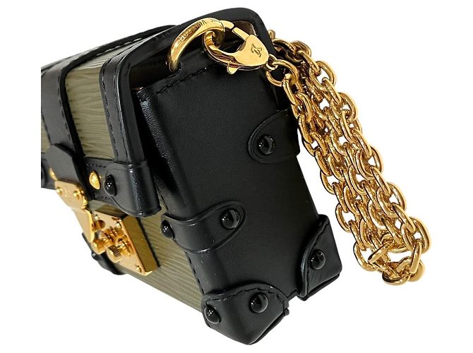 Louis Vuitton Portefeuille Trunk Mini Shoulder Bag Negro Caqui - vista 8