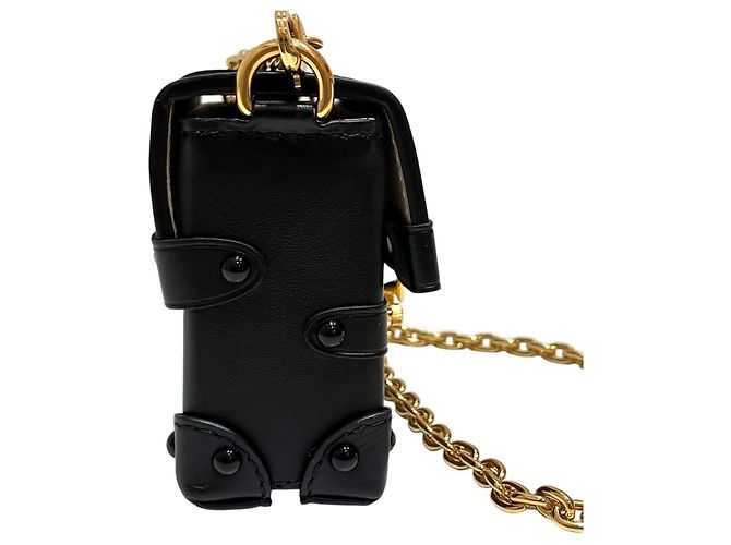 Louis Vuitton Portefeuille Trunk Mini Shoulder Bag Negro Caqui - vista 9