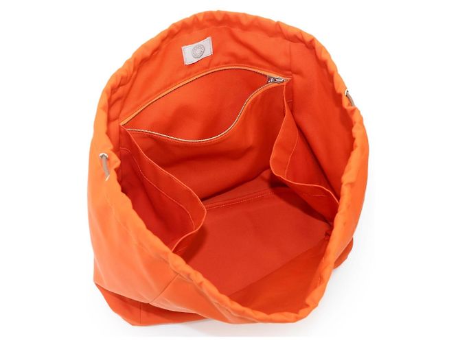 Hermès Hermes Sac De Pansage Groom 2-way Tote Shoulder Handbag Castaño Azul marino - vista 8
