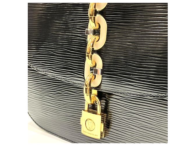 Borsa a tracolla Louis Vuitton Chain It Nero - vista 9