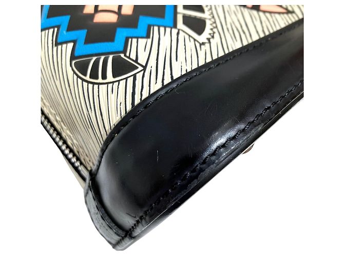 Borsa Louis Vuitton Alma BB Bianco Multicolore - vista 7