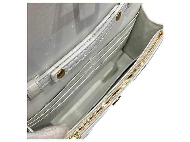 Borsa a tracolla con catena Balenciaga Hourglass Wallet Bianco - vista 6