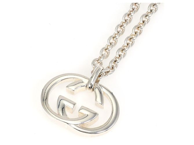 Collar Gucci Interlocking G Plata - vista 3