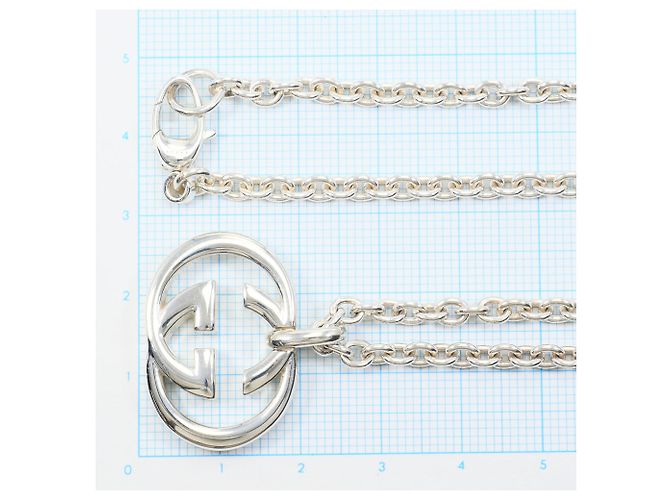 Collar Gucci Interlocking G Plata - vista 5