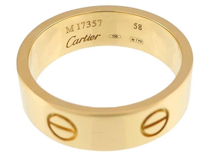 Bague Cartier Love en or jaune 18K - vue 3