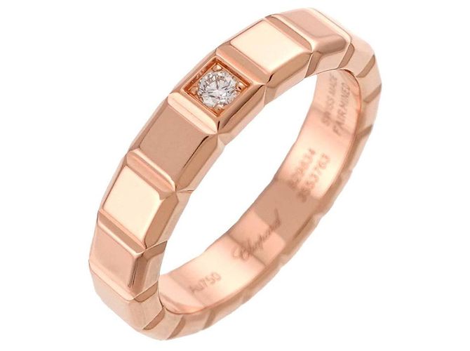 Anello Chopard Ice Cube in oro rosa 18K - vista 5