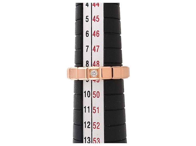 Anello Chopard Ice Cube in oro rosa 18K - vista 6