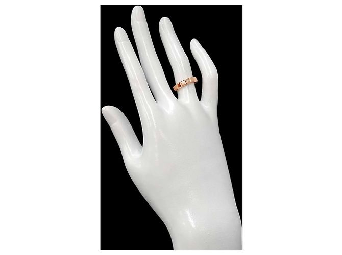 Anello Chopard Ice Cube in oro rosa 18K - vista 7
