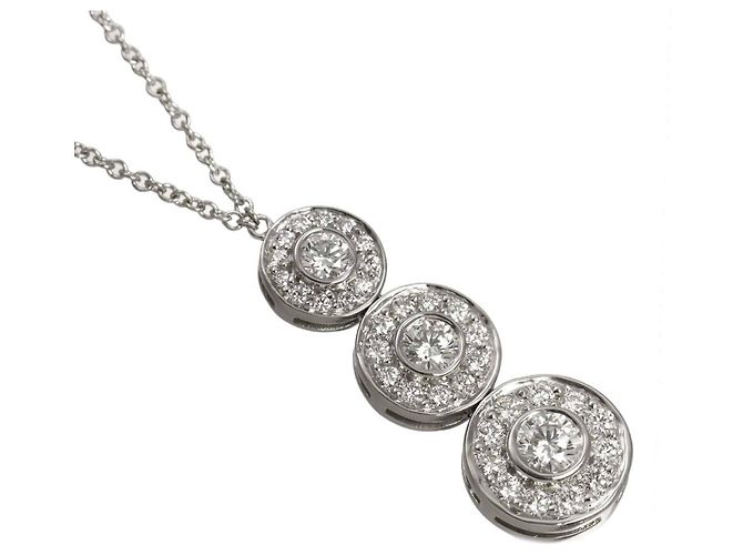 Autre Marque Tiffany & Co. Circlet Triple Drop Diamantenhalskette - Ansicht 3