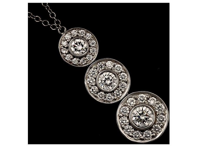 Autre Marque Tiffany & Co. Circlet Triple Drop Diamantenhalskette - Ansicht 7