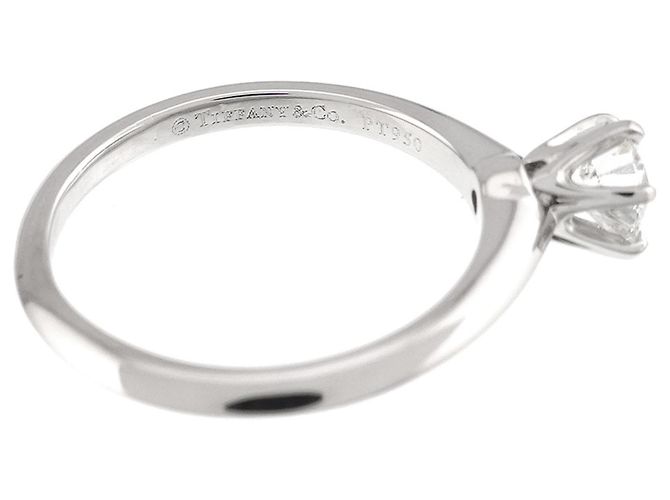 Autre Marque Tiffany & Co. Solitär-Diamantring aus Platin - Ansicht 3