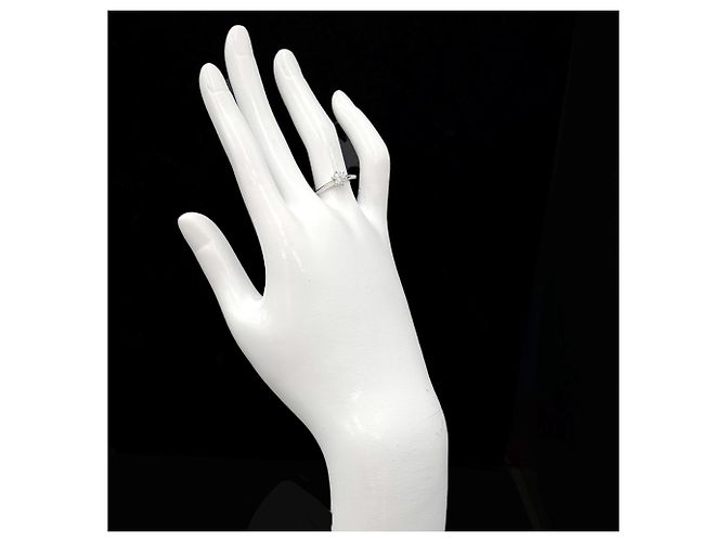 Autre Marque Tiffany & Co. Solitär-Diamantring aus Platin - Ansicht 8
