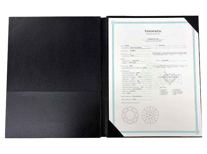 Autre Marque Tiffany & Co. Solitär-Diamantring aus Platin - Ansicht 9