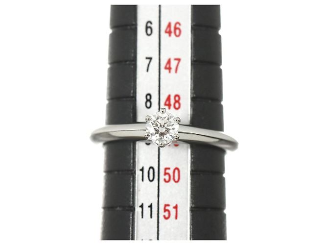 Autre Marque Tiffany & Co. Platin-Solitärring mit Diamant - Ansicht 7