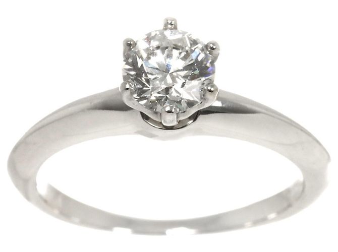 Autre Marque Tiffany & Co. Platin-Solitär-Diamantring - Ansicht 2