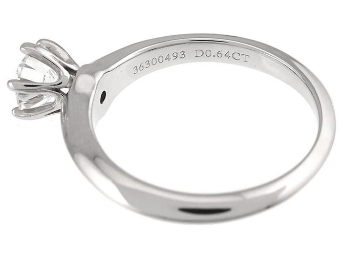 Autre Marque Tiffany & Co. Platin-Solitär-Diamantring - Ansicht 4