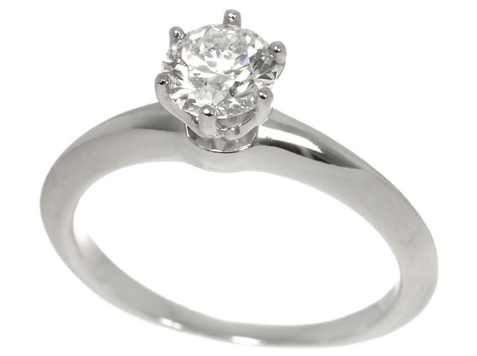 Autre Marque Tiffany & Co. Platin-Solitär-Diamantring - Ansicht 5