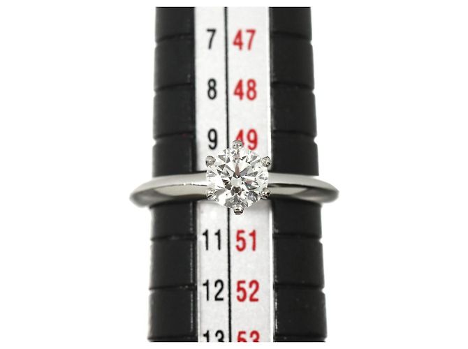 Autre Marque Tiffany & Co. Platin-Solitär-Diamantring - Ansicht 7
