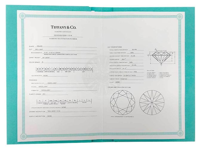 Autre Marque Tiffany & Co. Platin-Solitär-Diamantring - Ansicht 9