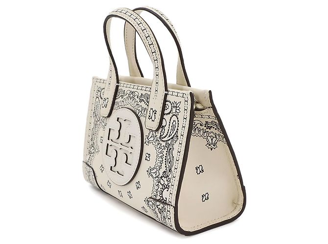 Borsa a mano/spalla 2 in 1 Tory Burch Paisley Bianco Crudo - vista 3