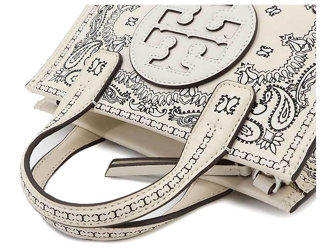 Borsa a mano/spalla 2 in 1 Tory Burch Paisley Bianco Crudo - vista 5